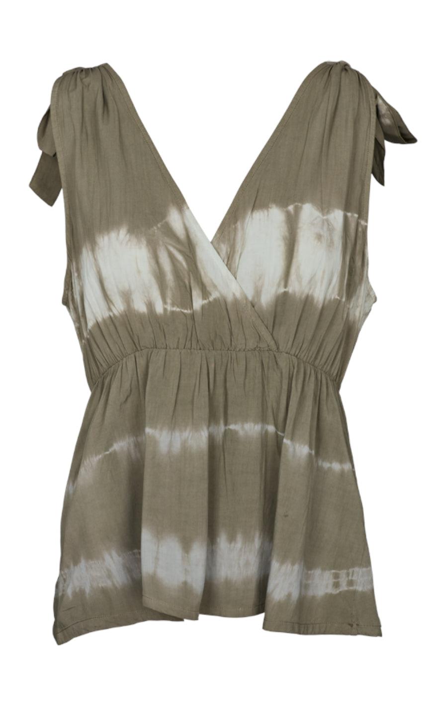 Basic Apparel Top Orchid Tie Dye Vetiver