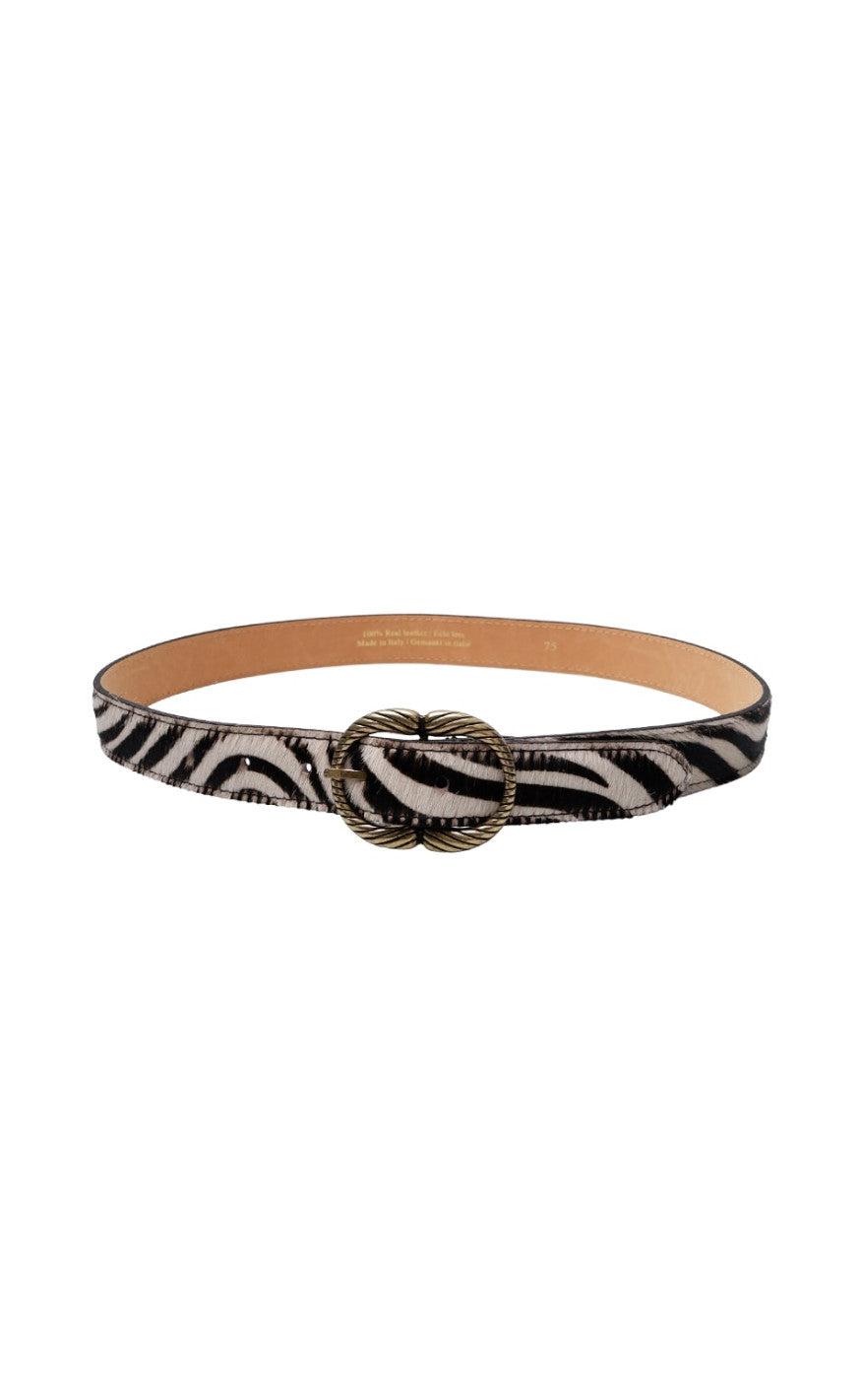 Black Color Bælte Jenny Zebra