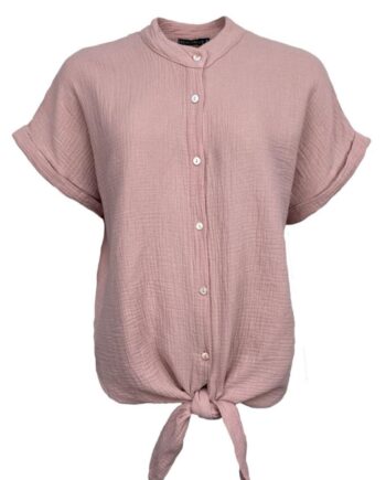 Black Colour Bluse Dune Tie Rose