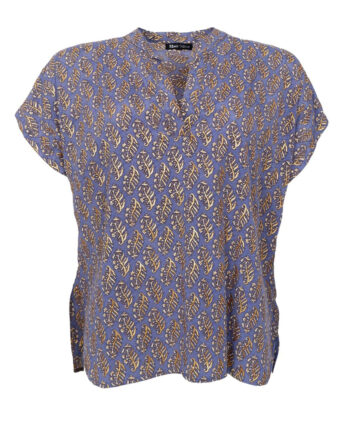 Black Colour Bluse Luna Andrea Blue Mist