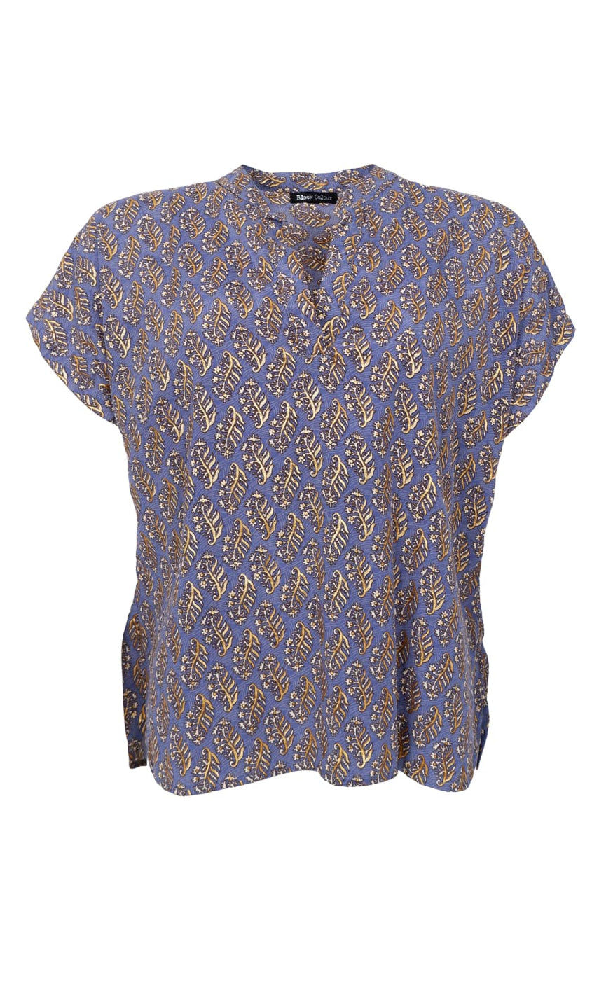 Black Colour Bluse Luna Andrea Blue Mist