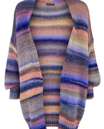 Black Colour Cardigan Fiola Multi Frappe