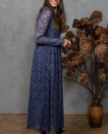 Black Colour Kjole Eloise Lace Blue
