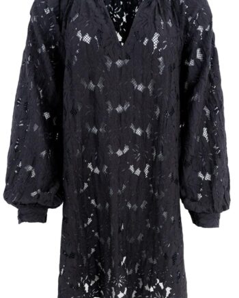 Black Colour Kjole Nelly Flower Black