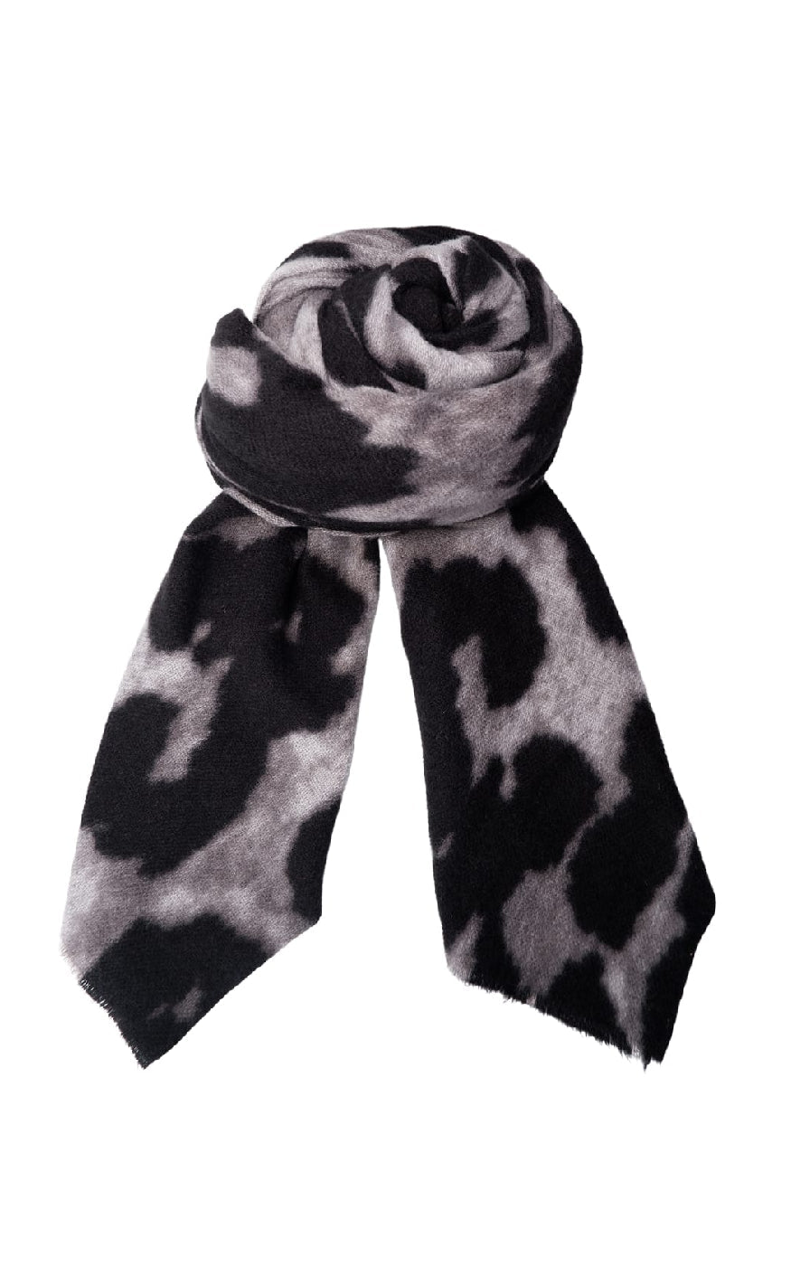 Black Colour Tørklæde Felina Grey Leo