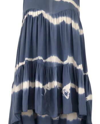 Black Colour Top Kamma Lt  Blue Tie Dye