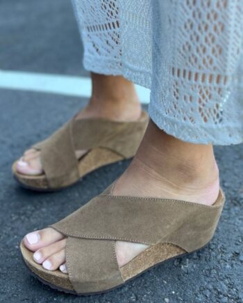 Copehagen Shoes Sandaler Frances 23 Suede Dark Beige