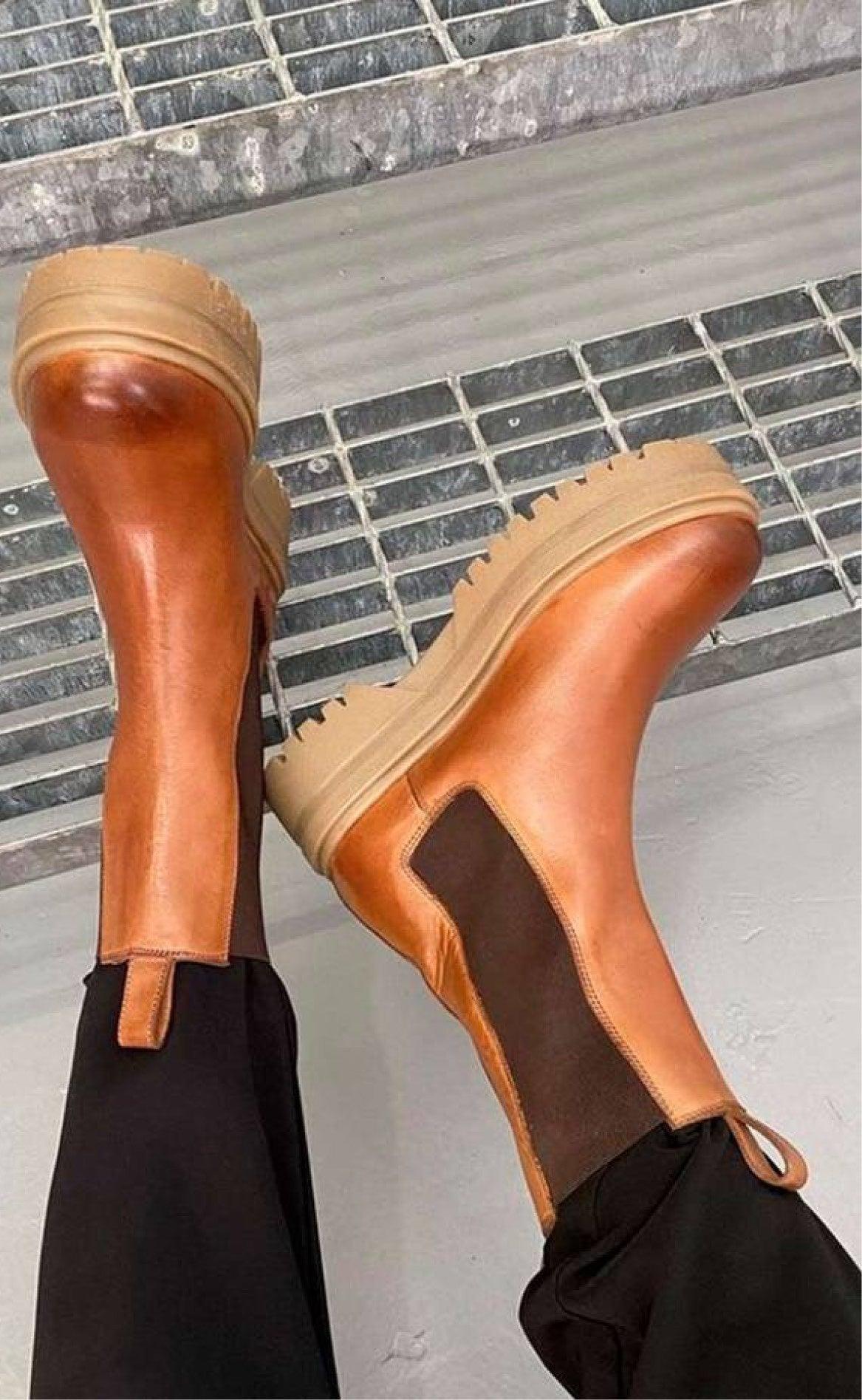 Copenhagen Shoes Støvler Going Mid Cognac
