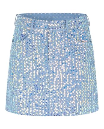 Cras Nederdel North Blue Glitter