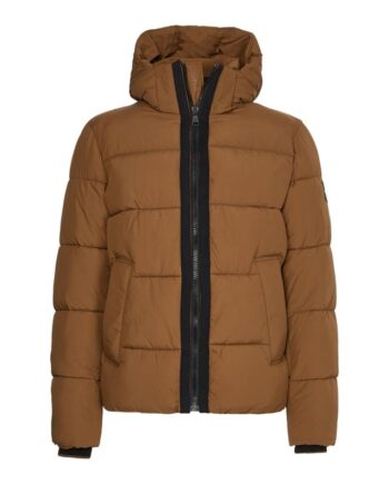 Crinkle Nylon Puffer Jacket