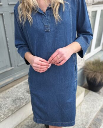 Culture Kjole Pin Arpa Dark Blue Wash