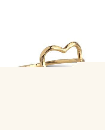 Enamel Copenhagen Ring Organic Heart Gold Colour