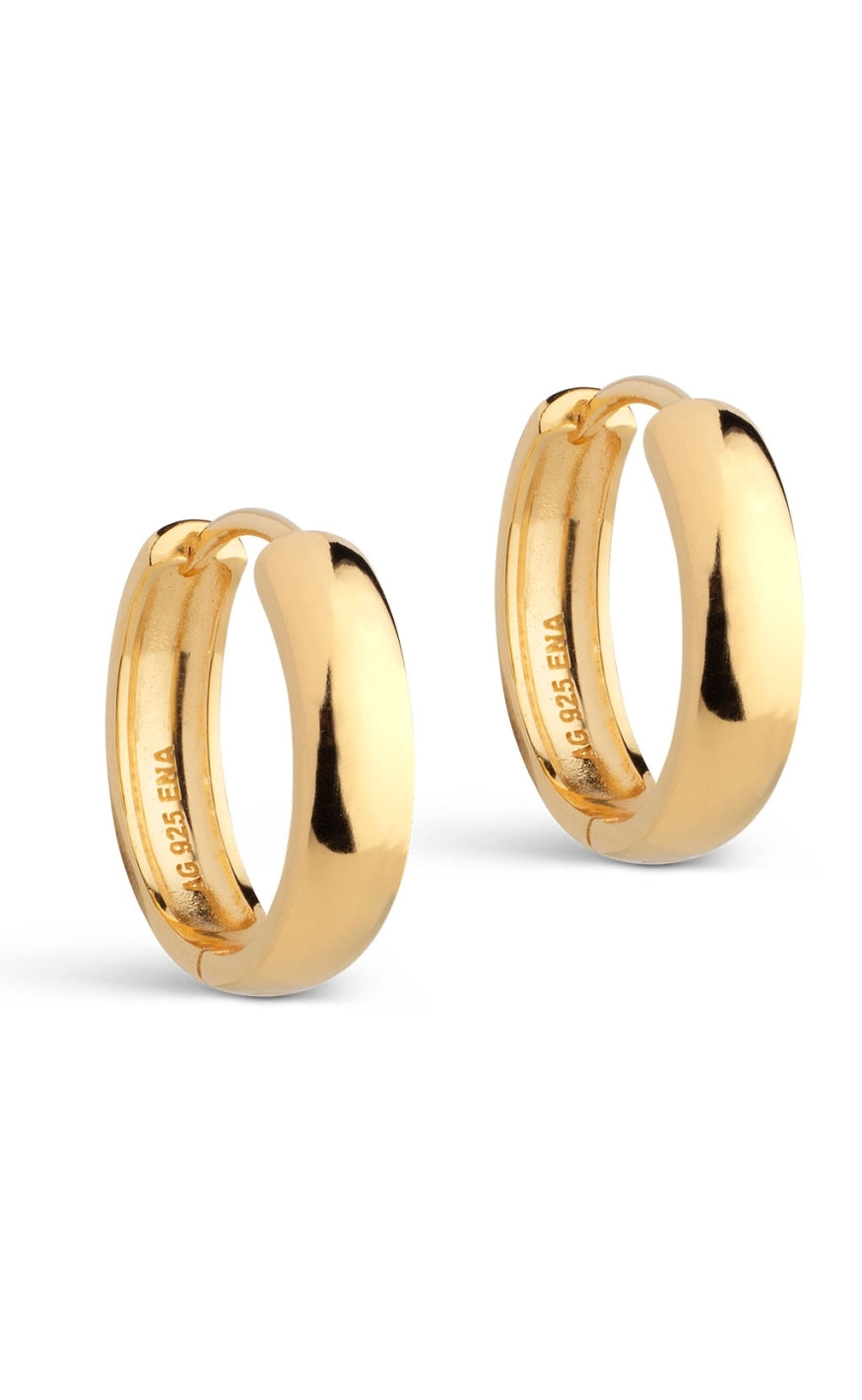 Enamel Copenhagen øreringe Classic 20 Mm Gold Colour