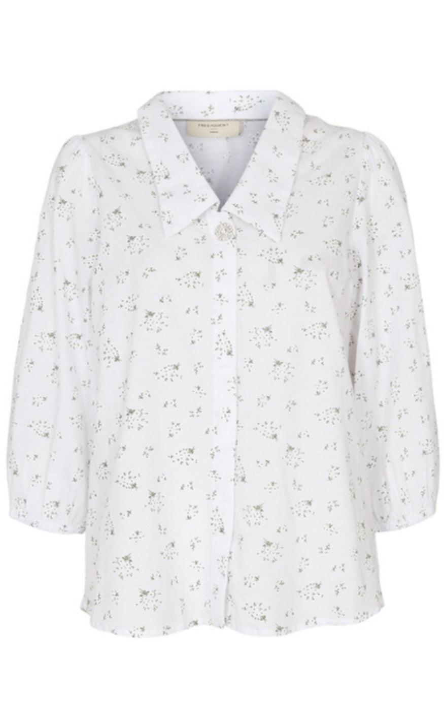 Freequent Bluse Anika Brilliant White Mix