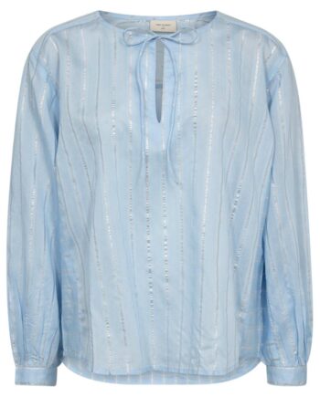 Freequent Bluse Simi Chambray Blue    Silver