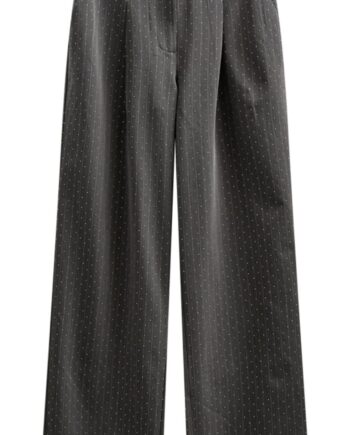 Freequent Bukser Widy Dark Grey Mel   Star Off-white