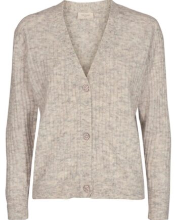 Freequent Cardigan Hilla Diamond Silver Mink Melange