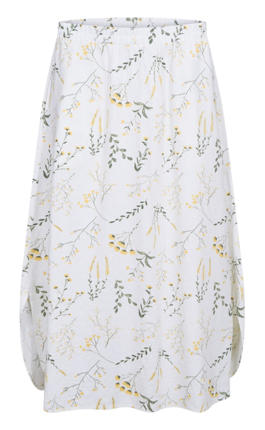 Freequent Nederdel Laluna Brilliant White Golden Haze