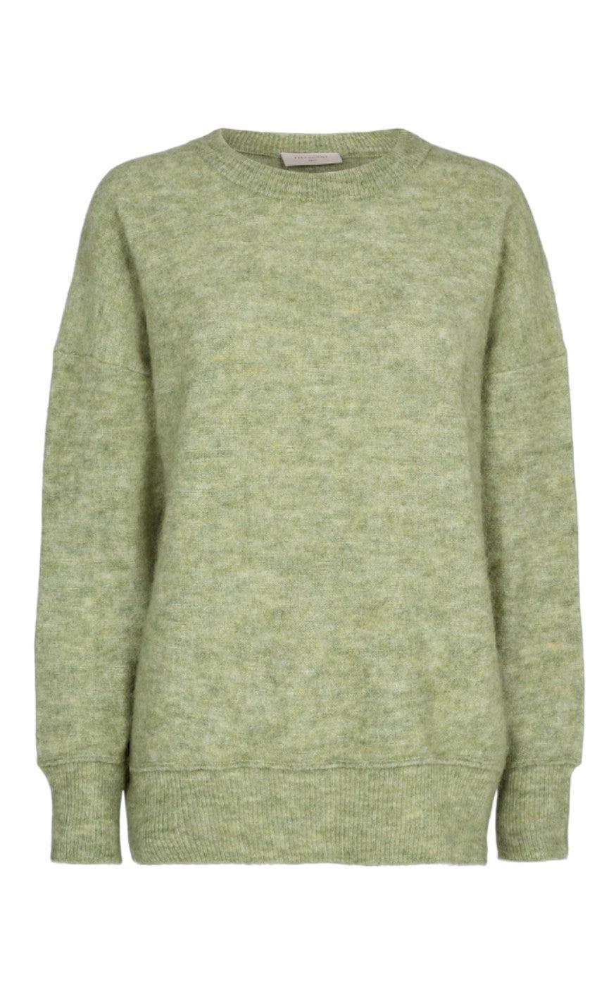 Freequent Pullover Moto Round Swamp Melange