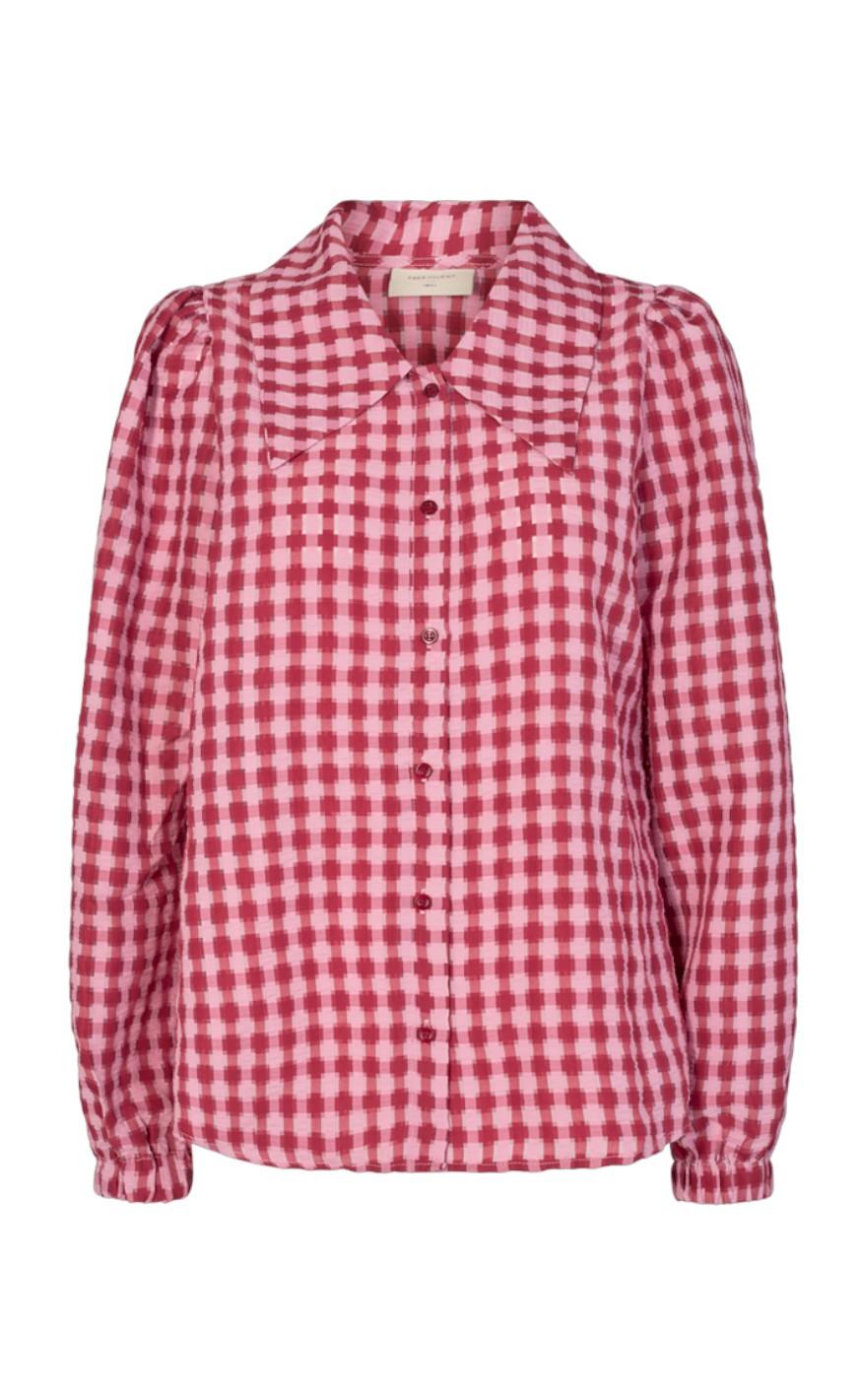 Freequent Skjorte Geo Poppy Red Mix