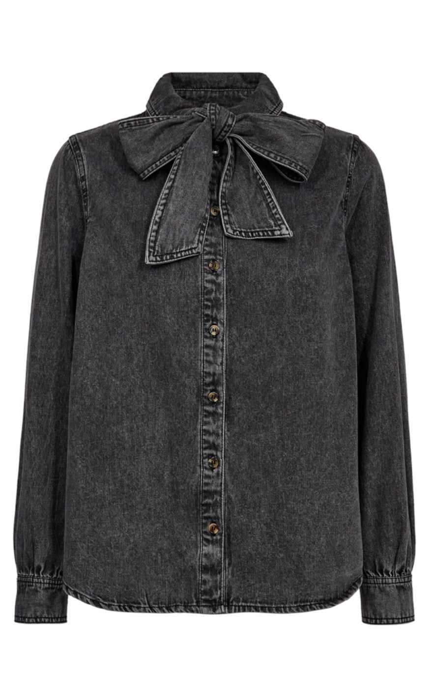 Freequent Skjorte Lisea Vintage Grey Denim