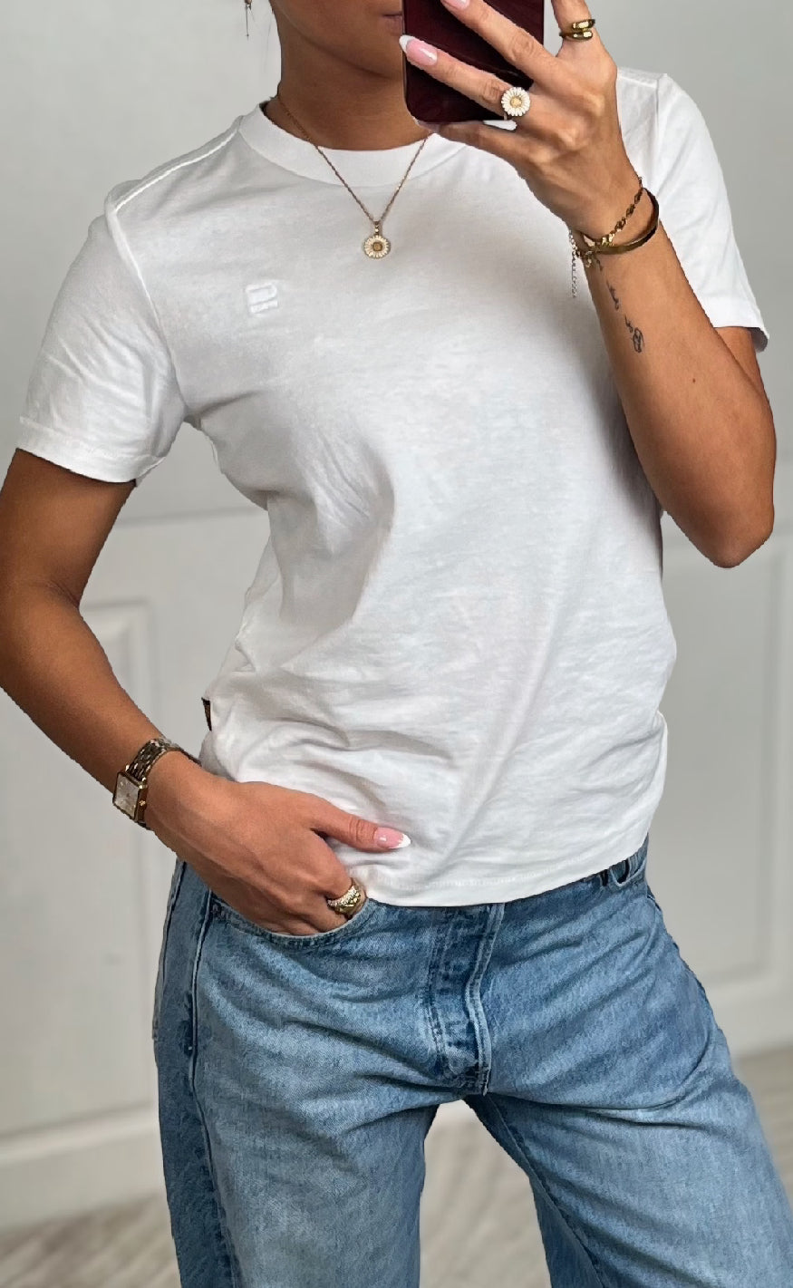 -star  -shirt Nifous White