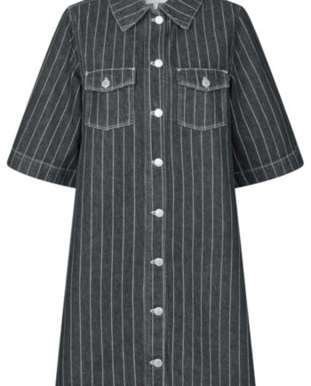 Global Funk Kjole Mira-  Dark Grey Pinstripe