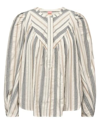 Gossia Bluse Gabi White Sand Black