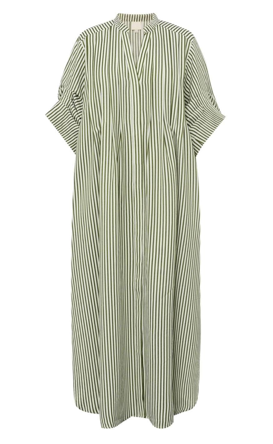 Gossia Kjole Alexa Creme Army Stripes