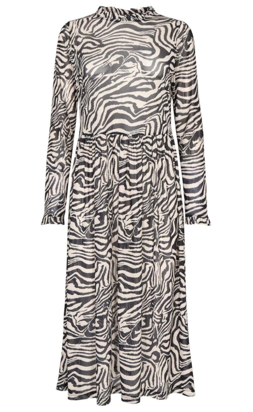 Gossia Kjole Maj Black Zebra