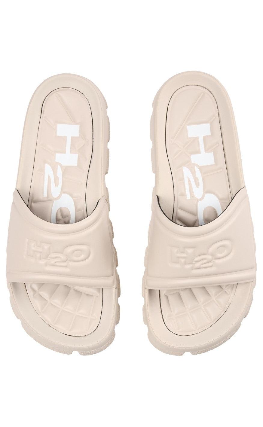 H2o Sandal Trek Sand White Logo