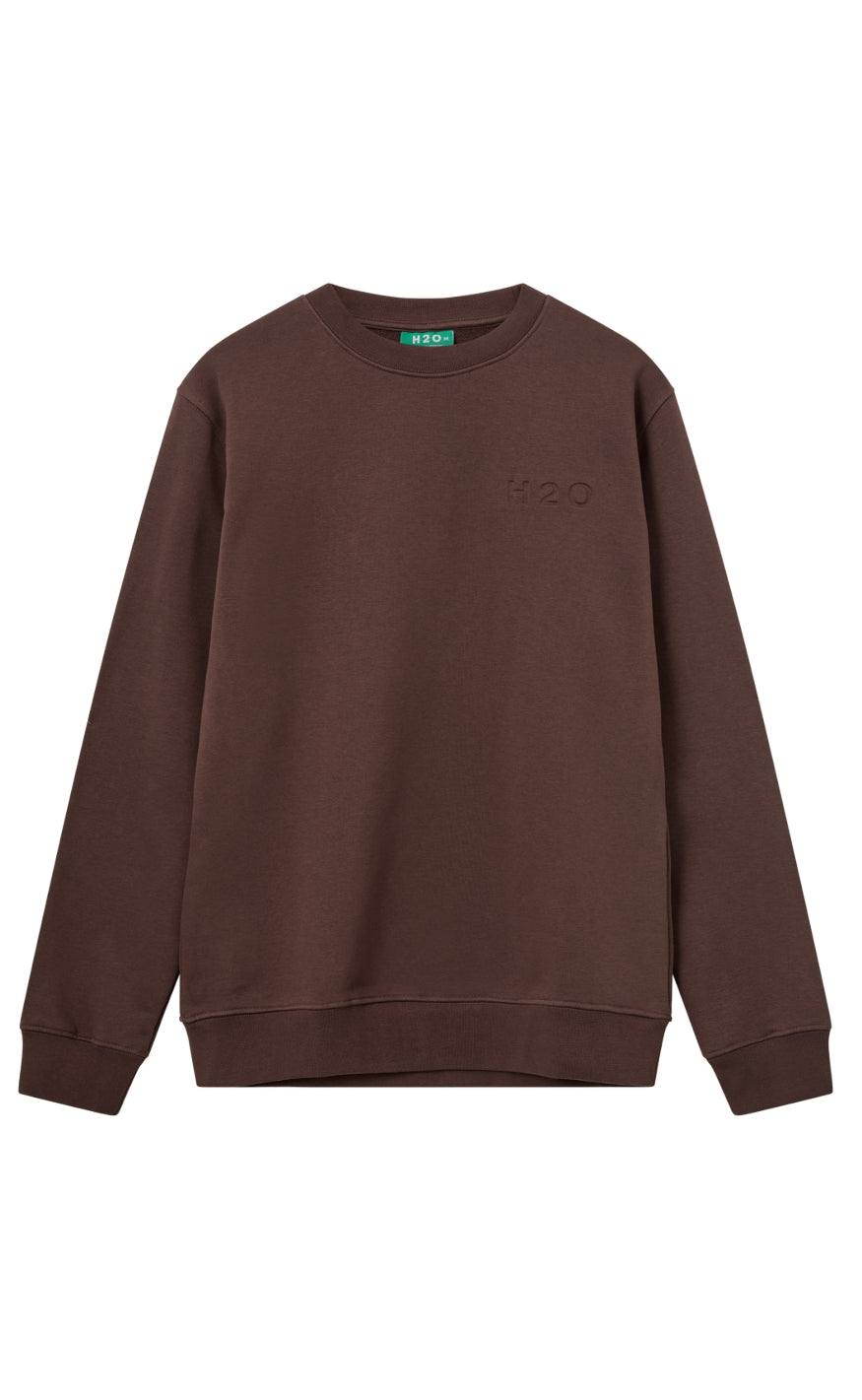H2o Sweatshirt Langø Sweat 39 Neck Coffee