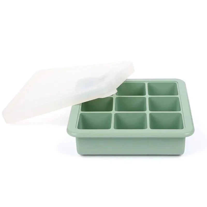 Haakaa Silikone Frysebakke Låg Rum Pea Green