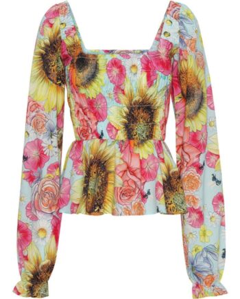 Hunkøn Bluse Beckie Sunflower Art Print