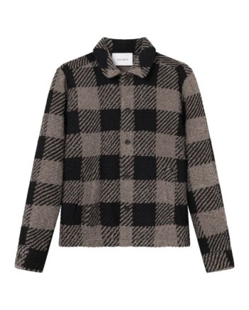 Jaiden Bouclé Check Overshirt