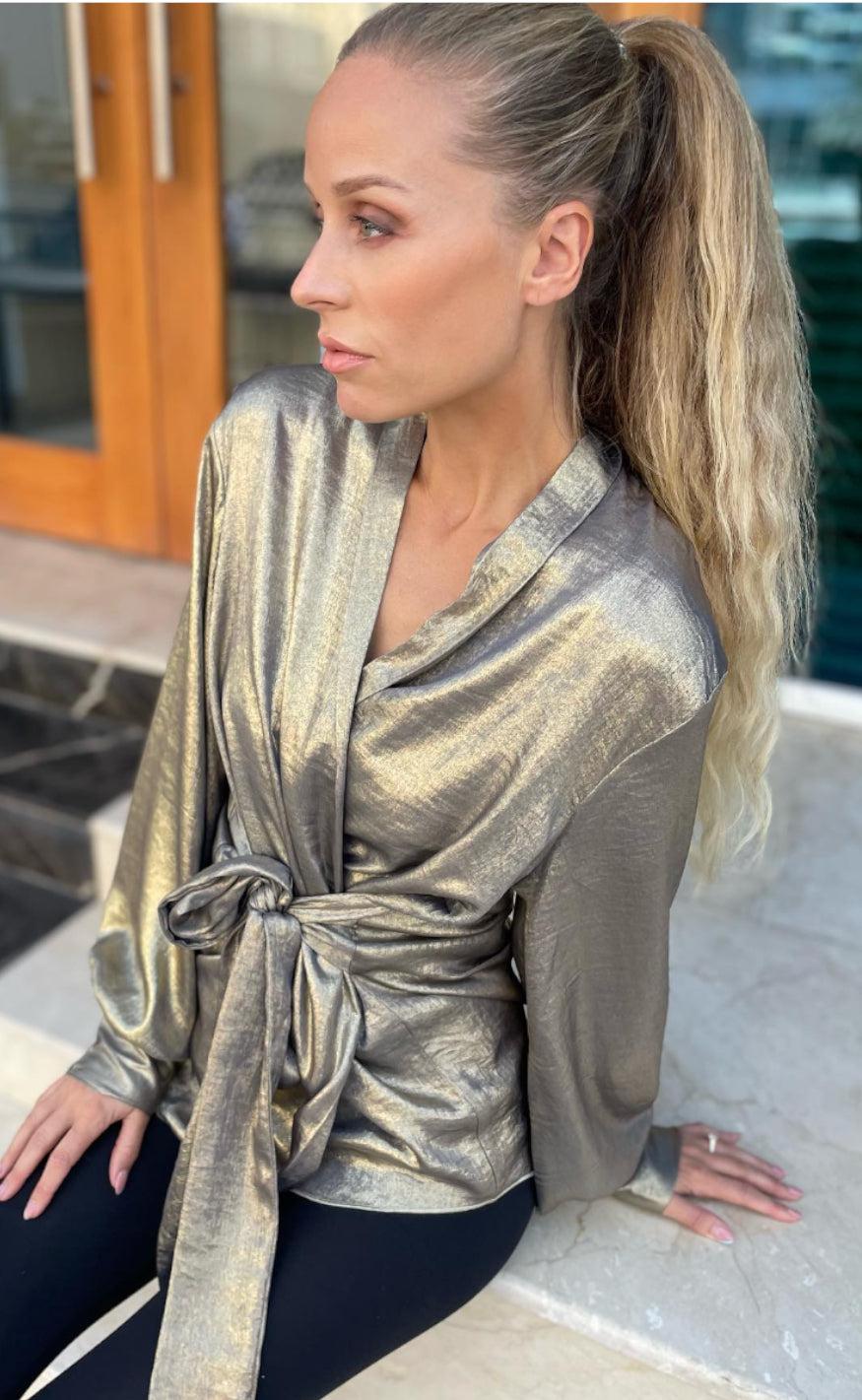 Karmamia Copenhagen Bluse Lola Gold Fever
