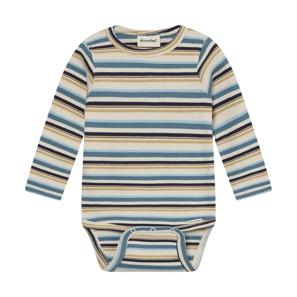 Langærmet Rib Body Striber Moonstone 92