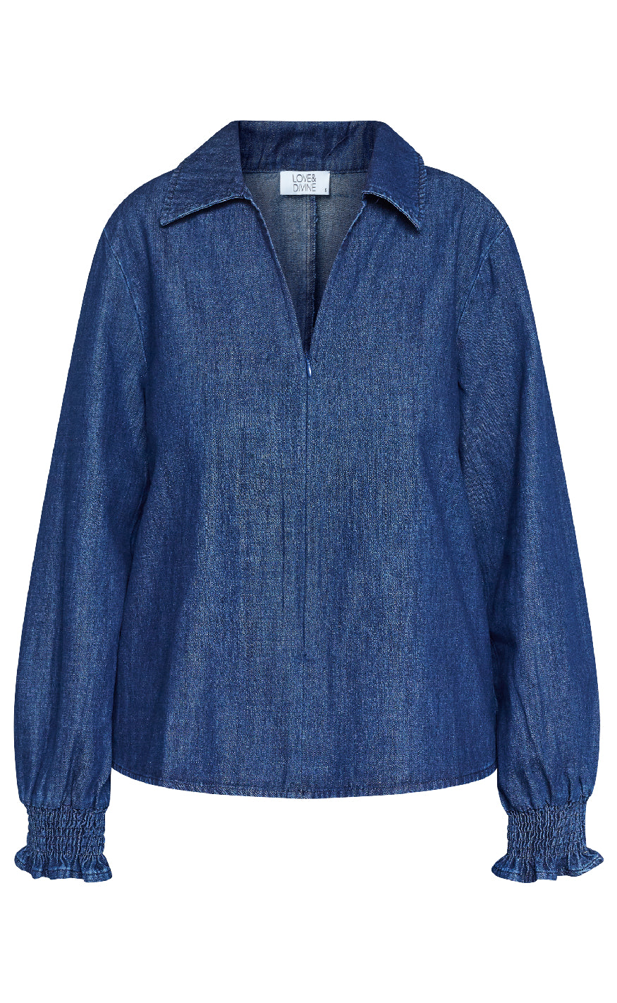 Love Divine Bluse Love1391 Denim