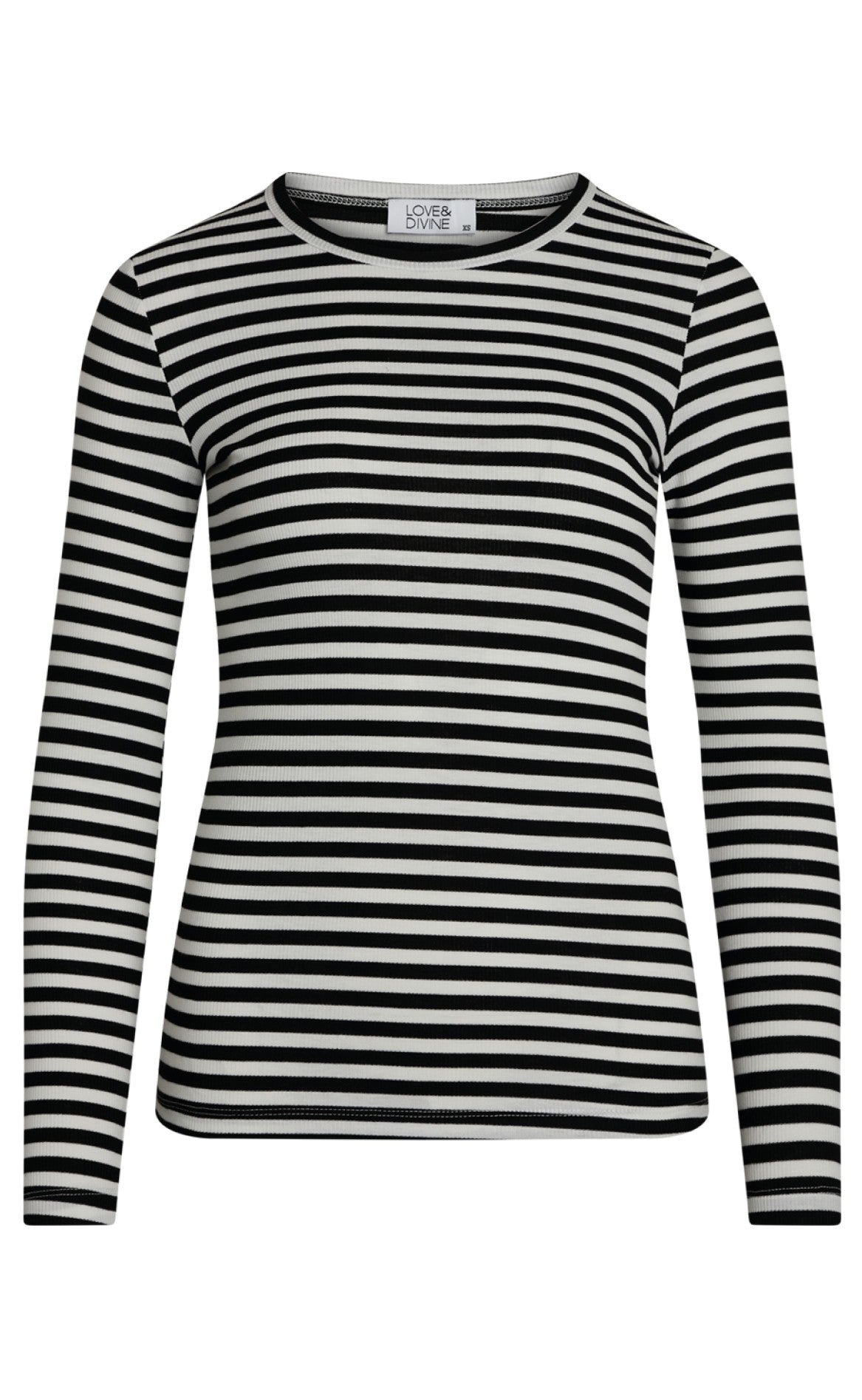 Love Divine Bluse Love657 White Black
