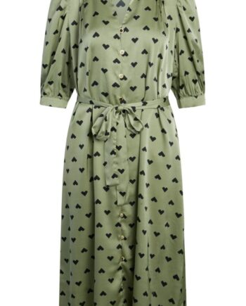 Love   Divine Kjole Love627-  Khaki Heart