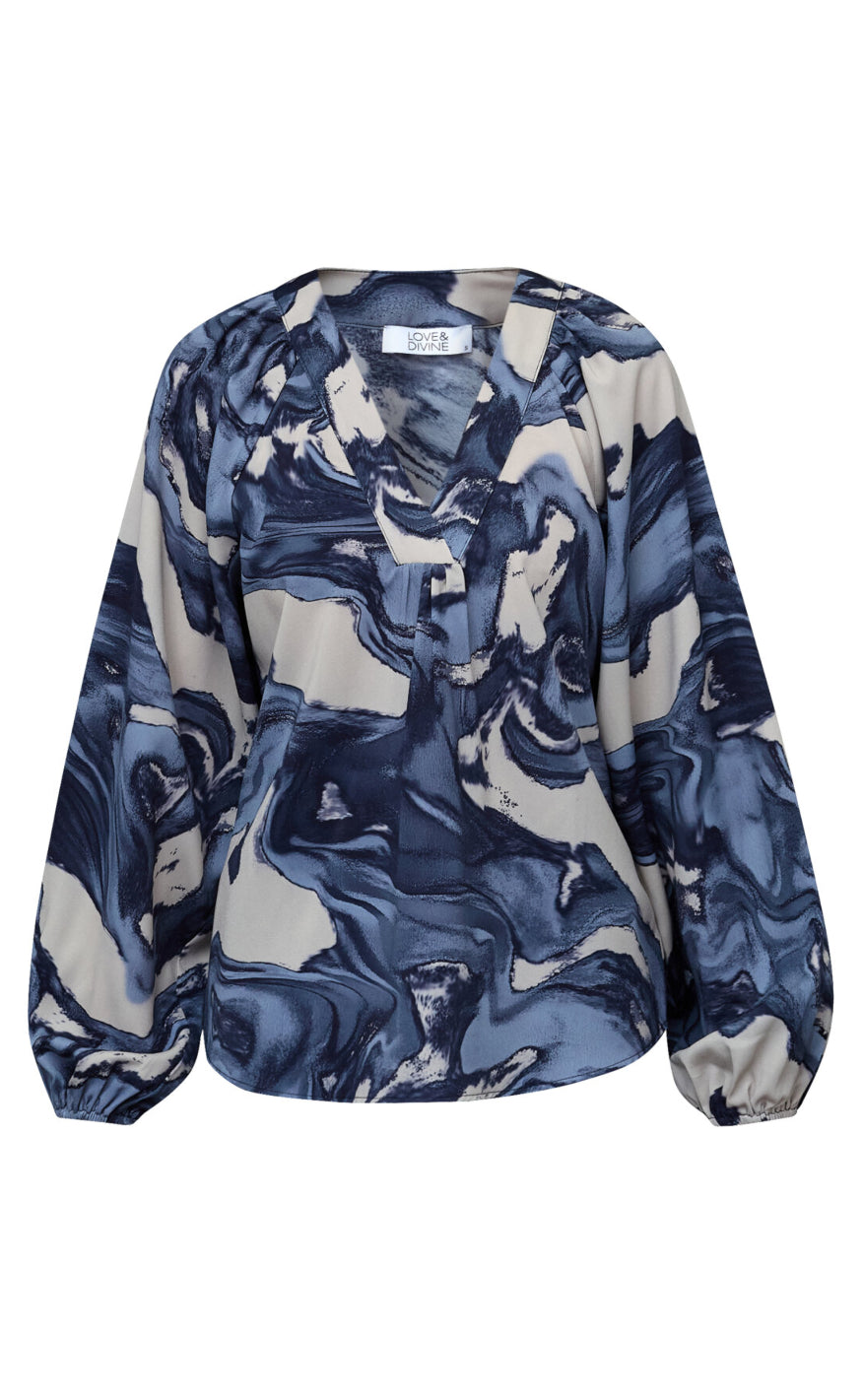 Love Divine Skjorte Love1529- Blue Wave