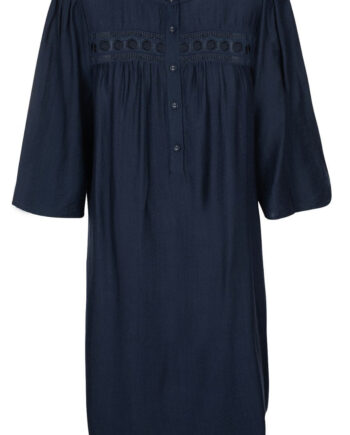 Luxzuz Kjole Carolat Navy Blue