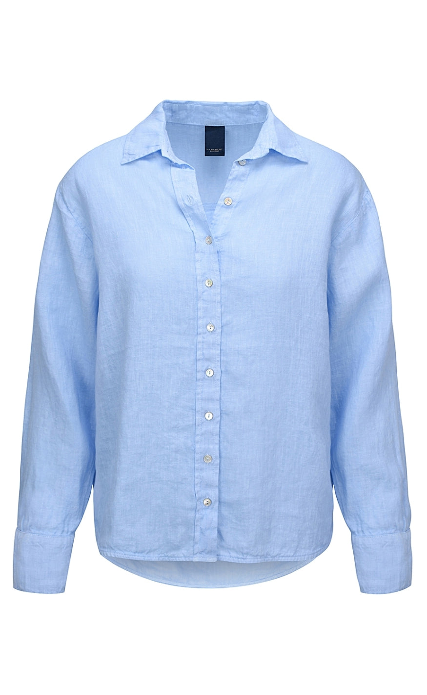 Luxzuz Skjorte Kitt Chambray Blue
