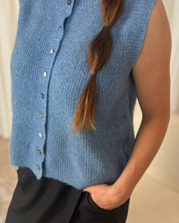Luxzuz Vest Bit Stonewash