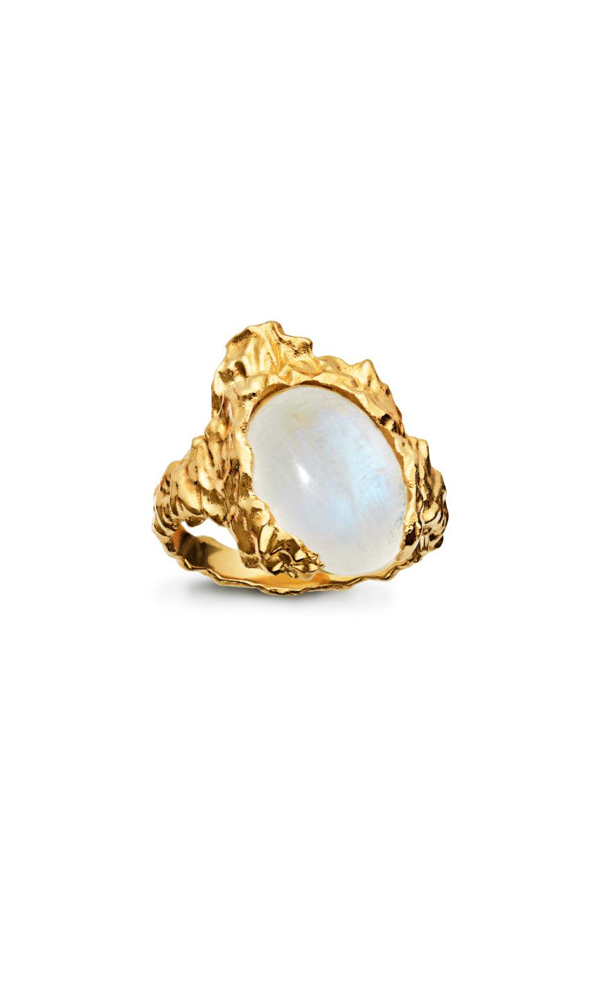 Maanesten Ring Gudinde Gold Colour