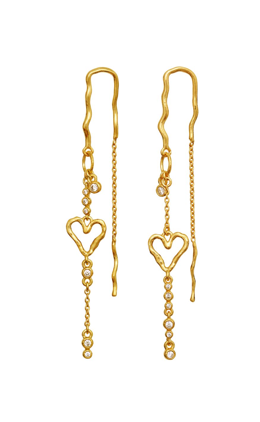 Maanesten øreringe Eliori Twinkle Gold Colour