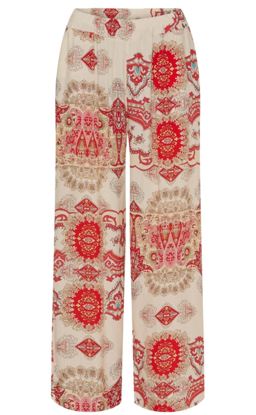 Marta Du Chateau Bukser 6192 Grethe Print Rosso