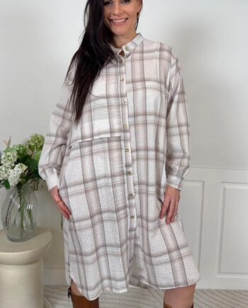Marta Du Chateau Kjole Esmee Beige