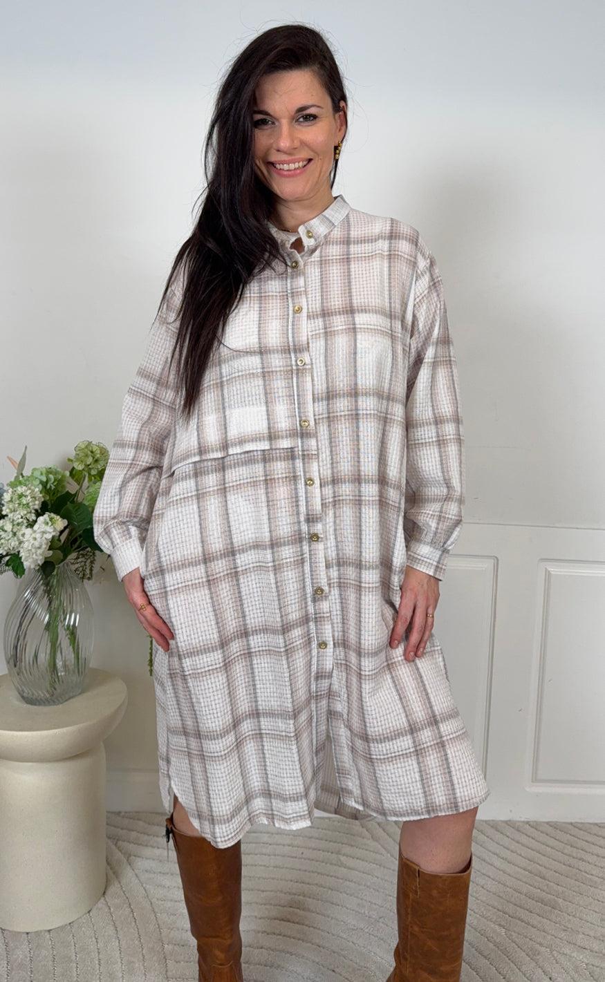 Marta Du Chateau Kjole Esmee Beige