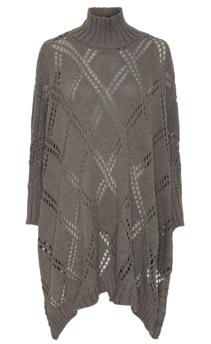 Marta Du Chateau Poncho 3999 Marrone
